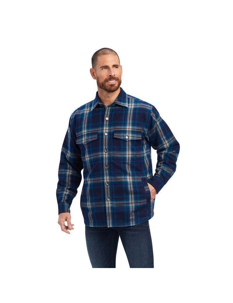 Vestes Ariat Hannoch Shirt Bleu | XLK-4613312