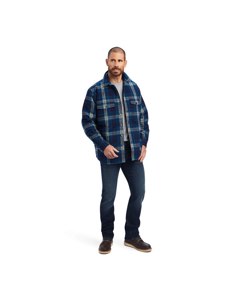 Vestes Ariat Hannoch Shirt Bleu | XLK-4613312