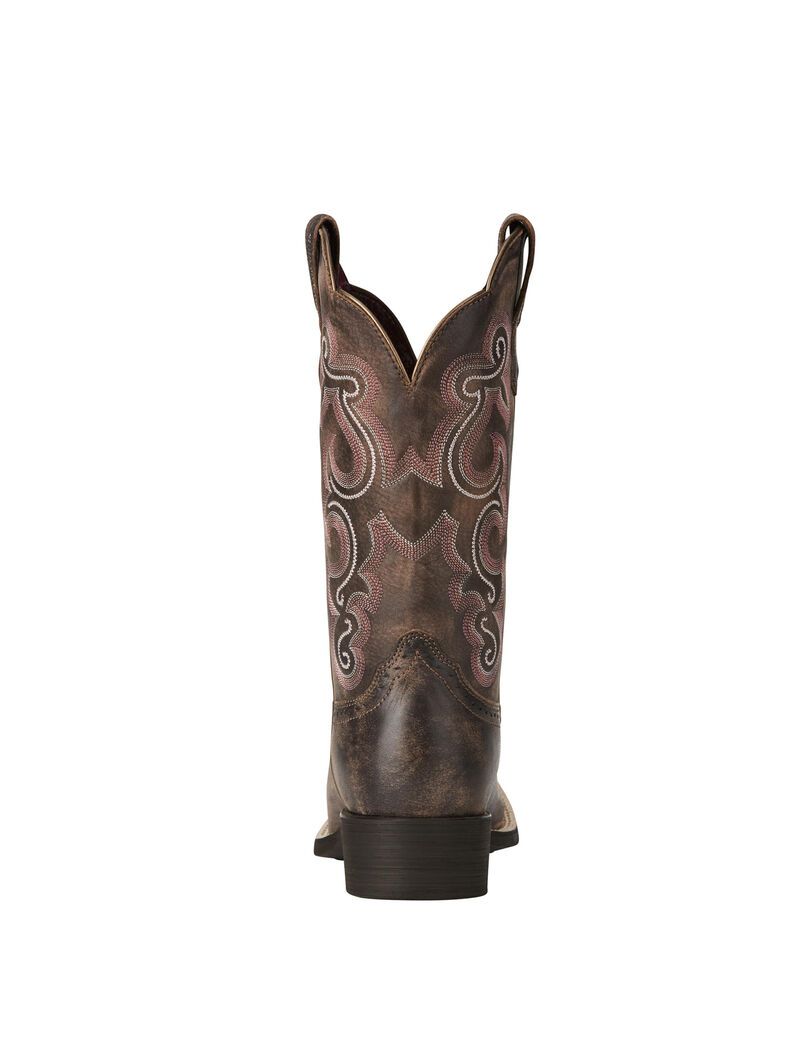 Bottes Western Ariat Quickdraw Chocolat | QNJ-2742544