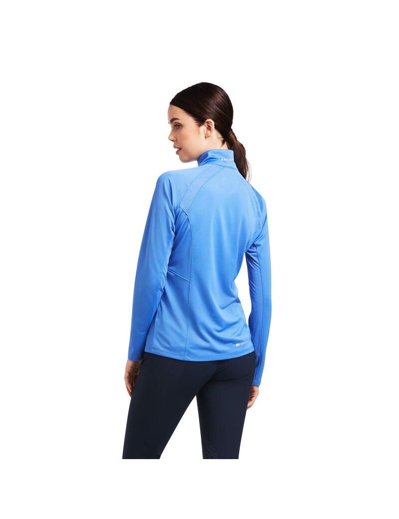 Hauts Ariat Sunstopper 2.0 1/4 Zip Bleu | OLF-6357702