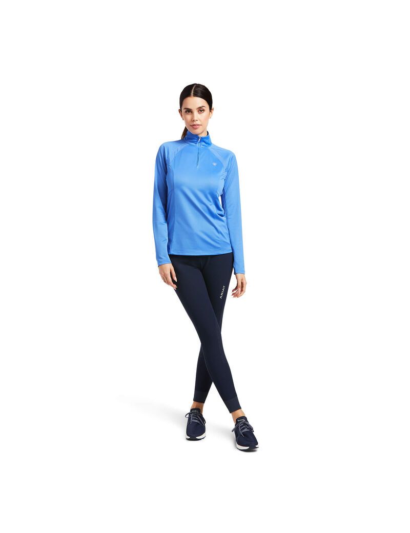 Hauts Ariat Sunstopper 2.0 1/4 Zip Bleu | OLF-6357702