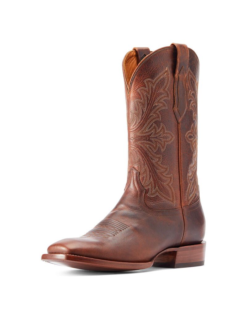 Bottes Western Ariat Bench Made Bassett Marron | VET-1931765