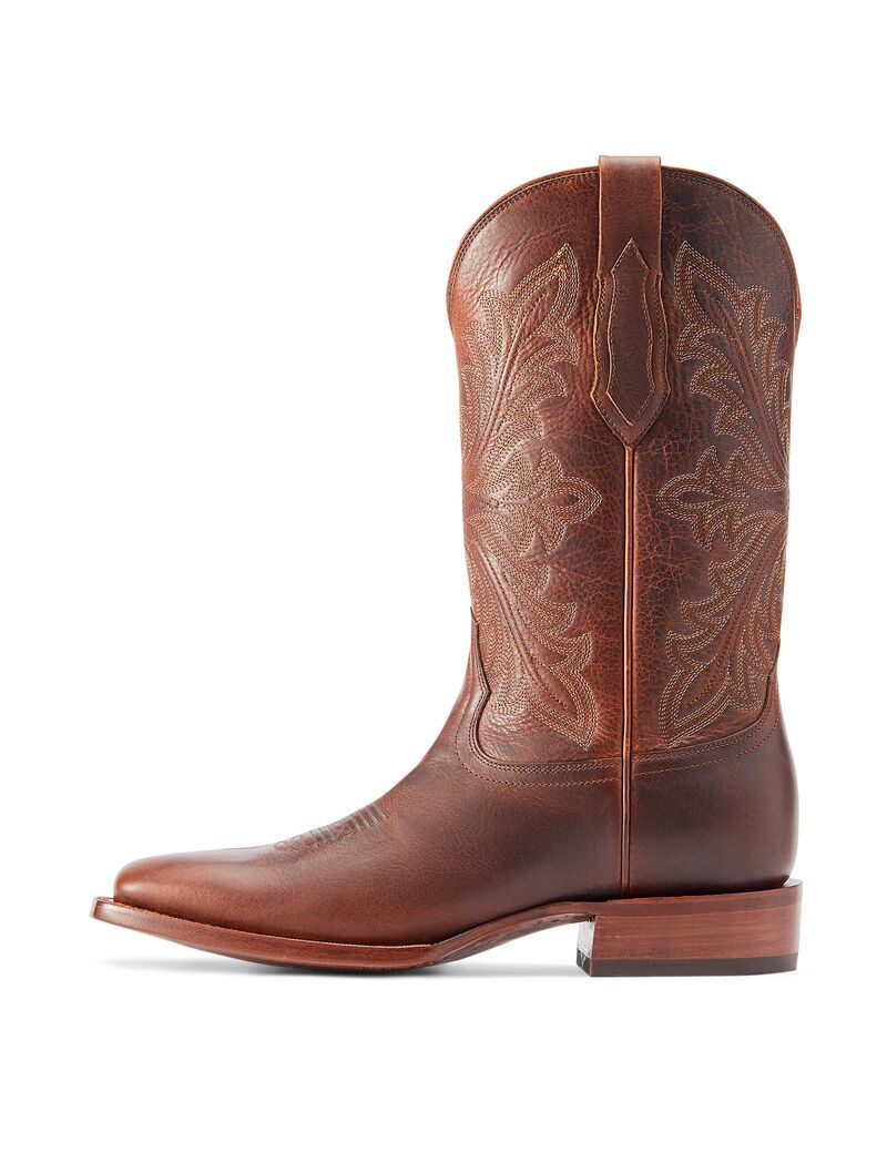 Bottes Western Ariat Bench Made Bassett Marron | VET-1931765