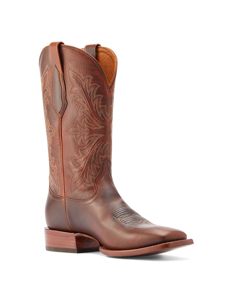 Bottes Western Ariat Bench Made Bassett Marron | VET-1931765