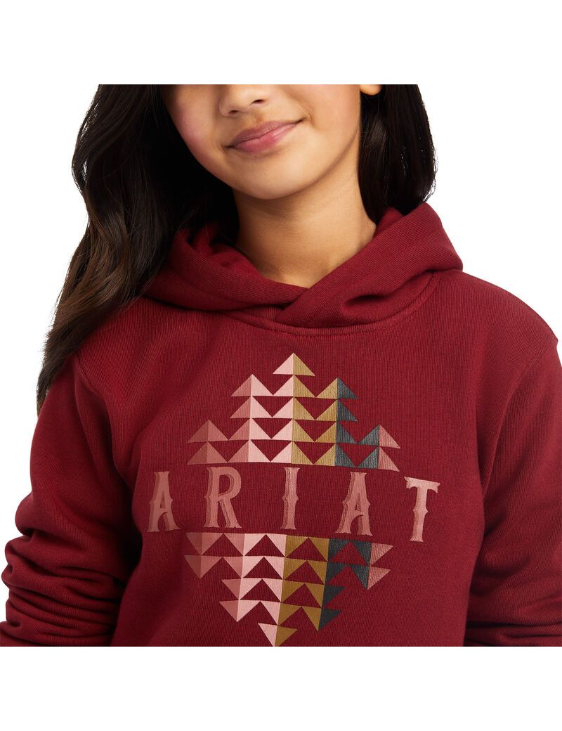 Sweat à Capuche Ariat REAL Beartooth Rouge Foncé | WUQ-5250754