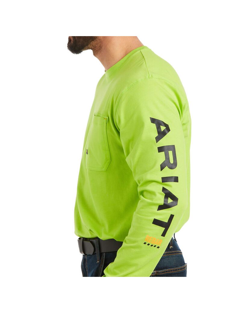 Vêtements De Travail Ariat Rebar Workman Logo Vert Clair Noir | RDR-2769060