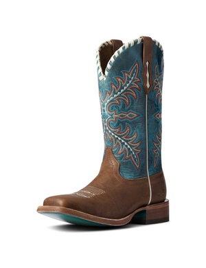 Bottes Western Ariat Eldora Beige Marron | OWB-3433491