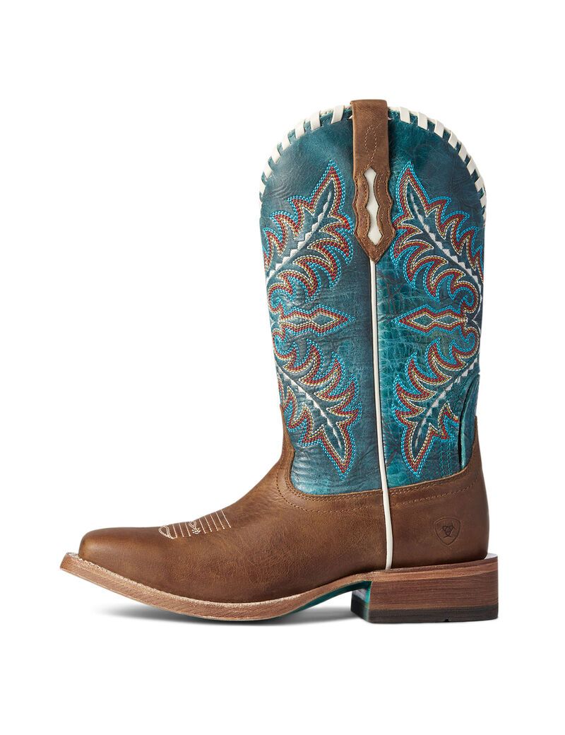 Bottes Western Ariat Eldora Beige Marron | OWB-3433491