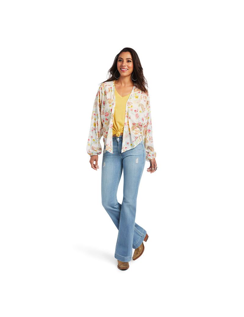 Hauts Ariat Rose Garden Wrap Multicolore | SVY-9033731