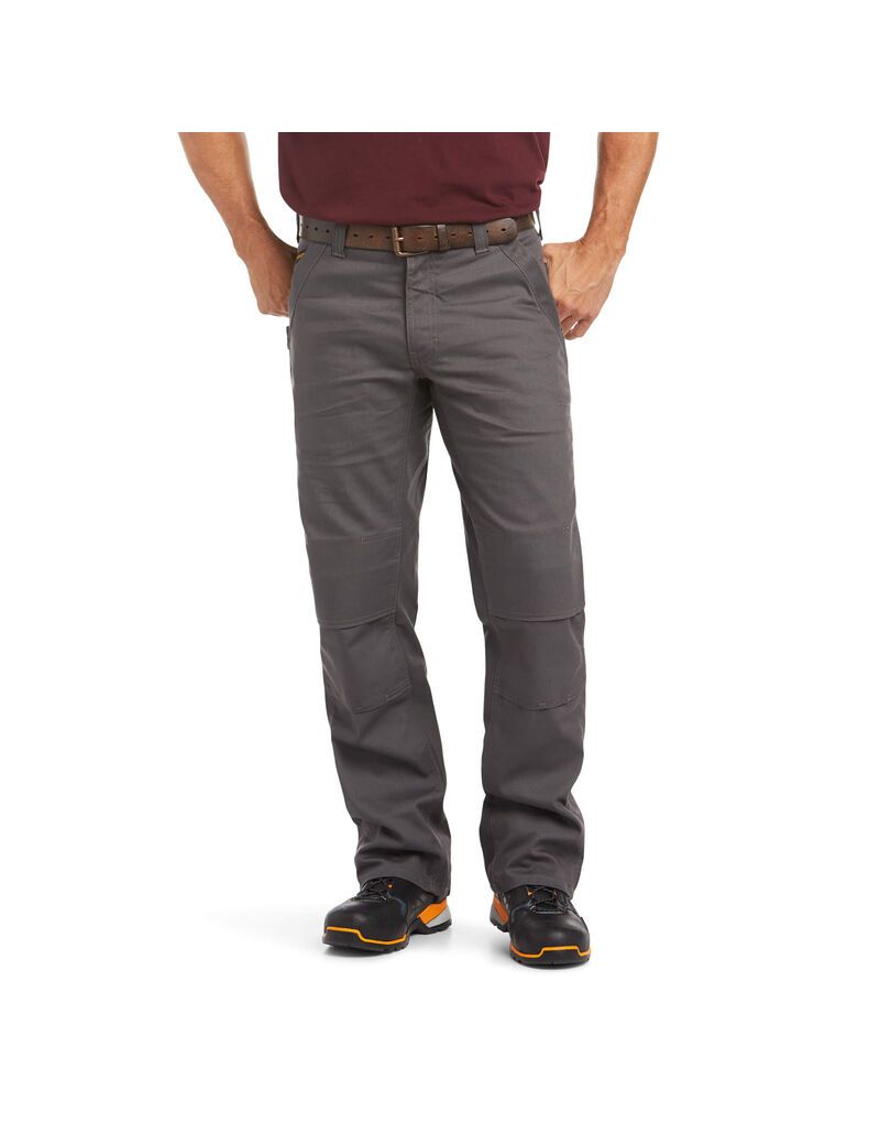 Pantalon Ariat Rebar M4 Relaxed DuraStretch Tela Utility Boot Cut Grise | YFY-5340718