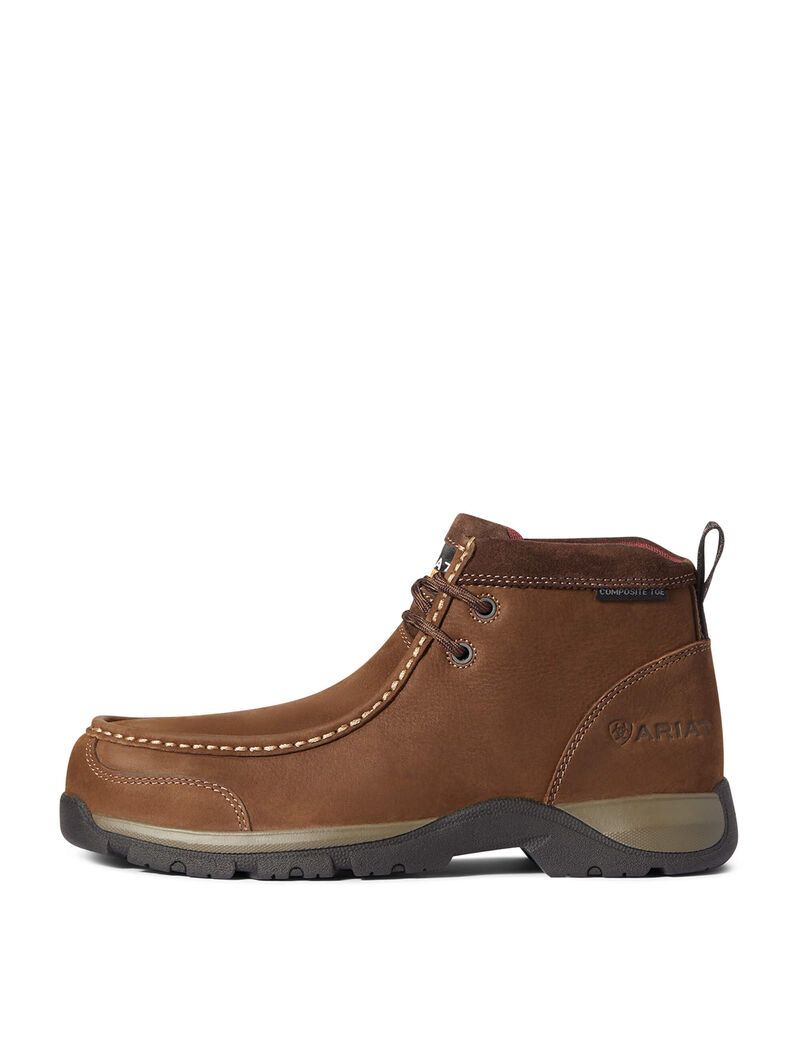 Bottes de Travail Ariat Edge LTE Moc Composite Embout Marron Foncé | UZV-3173690