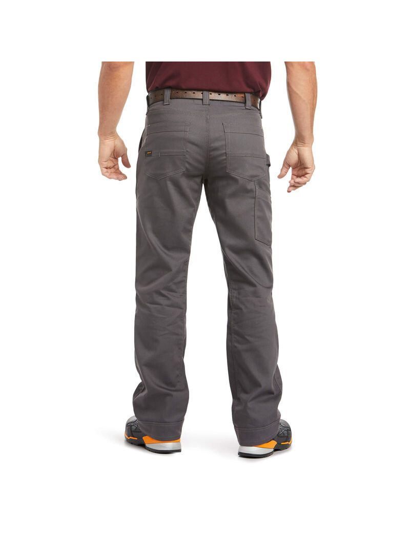 Pantalon Ariat Rebar M4 Relaxed DuraStretch Tela Utility Boot Cut Grise | YFY-5340718