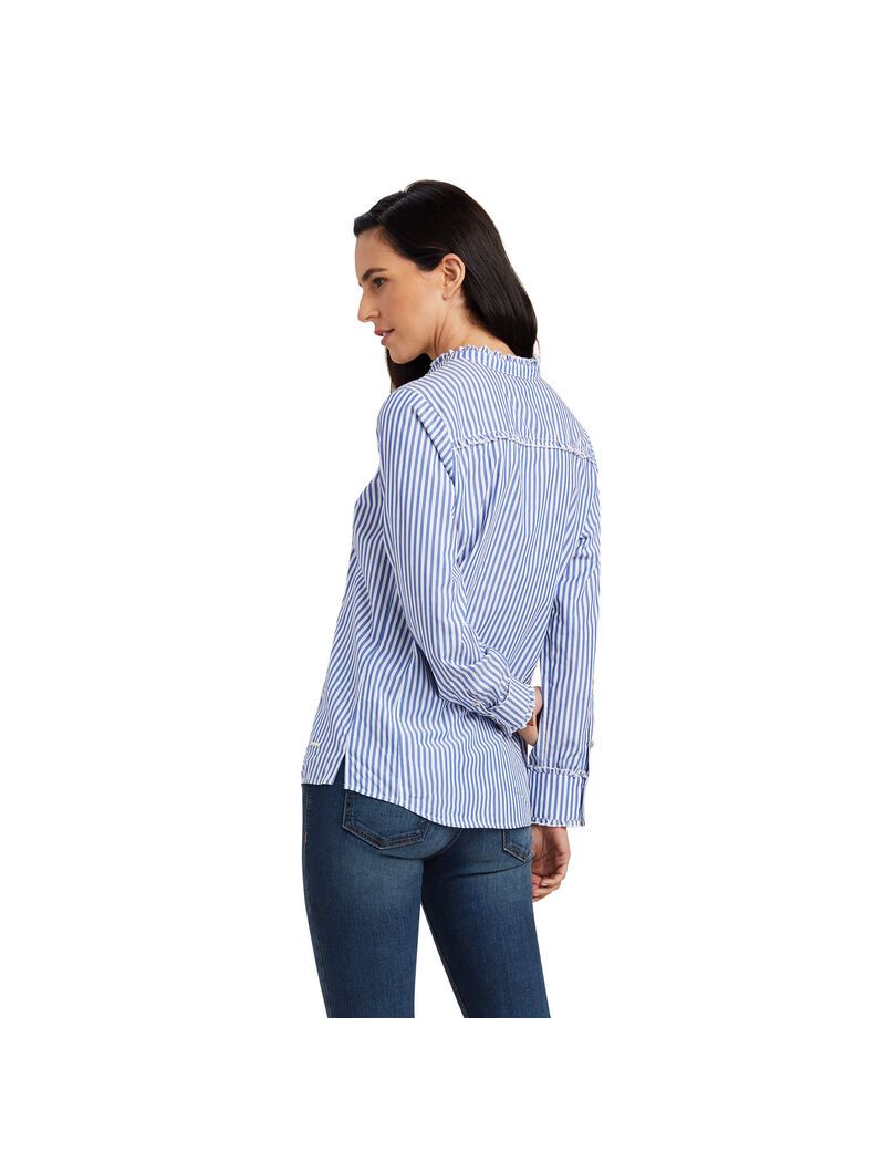 Hauts Ariat Clarion Blouse Bleu | LZK-8264044