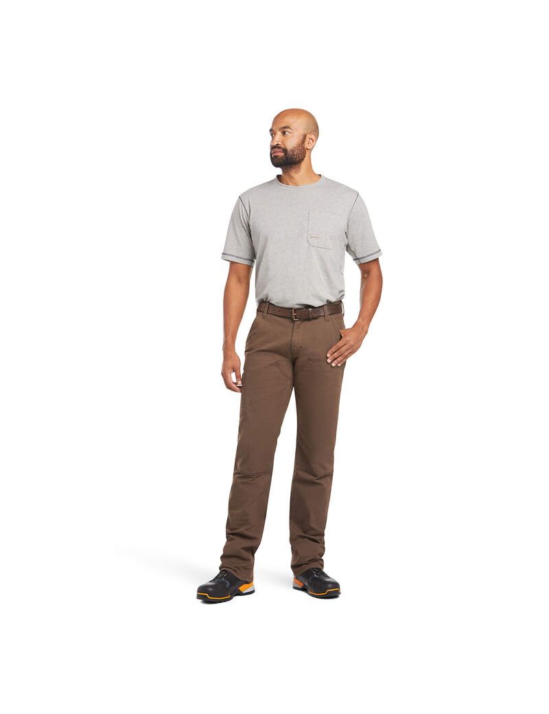 Pantalon Ariat Rebar M4 Low Rise DuraStretch Made Tough Double Front Stackable Droit Leg Multicolore | FEW-8190573