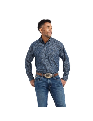 Chemises De Costume Ariat Girard Classiche Fit Bleu | PLK-4303044