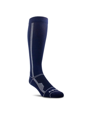 Chaussettes Ariat Over the Calf Performance Compression Bleu Marine | UNH-4084390