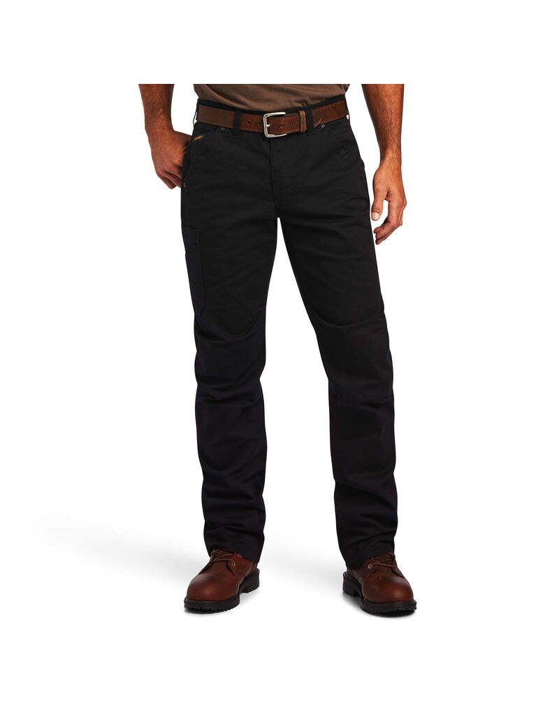 Pantalon Ariat Rebar M5 Droit DuraStretch Washed Twill Dungaree Droit Leg Noir | HRU-7358584