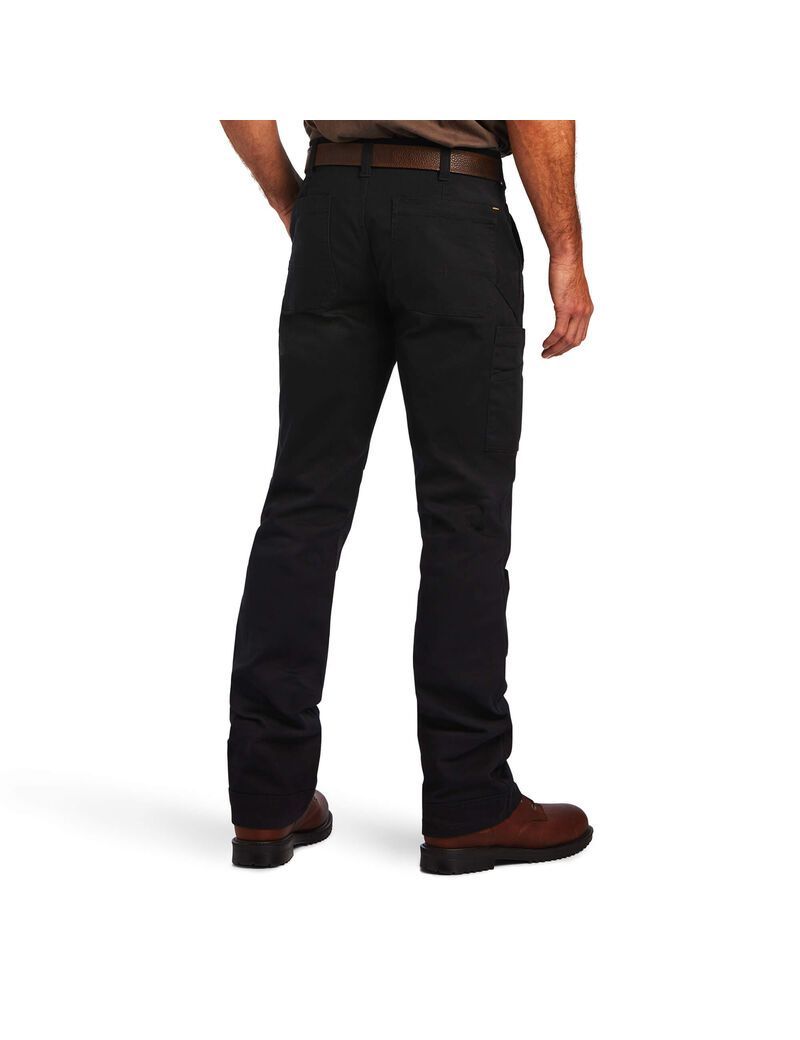 Pantalon Ariat Rebar M5 Droit DuraStretch Washed Twill Dungaree Droit Leg Noir | HRU-7358584