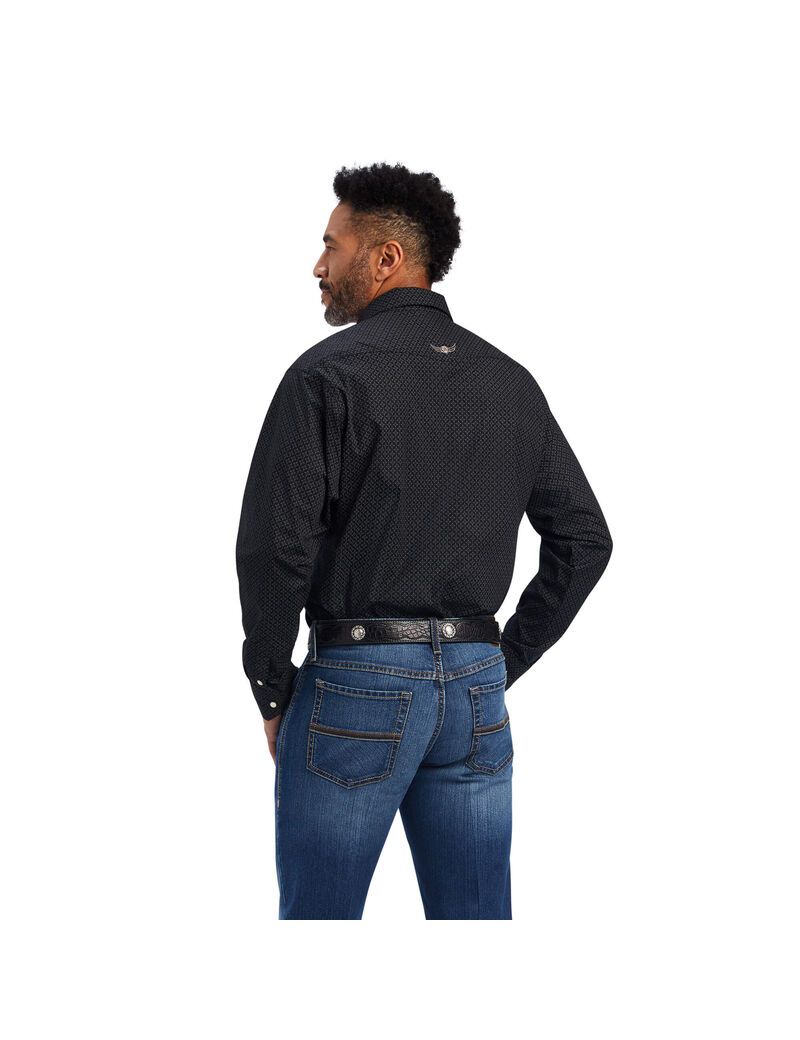 Chemises De Costume Ariat Relentless Resilient Stretch Classiche Fit Snap Noir | AZY-9615043