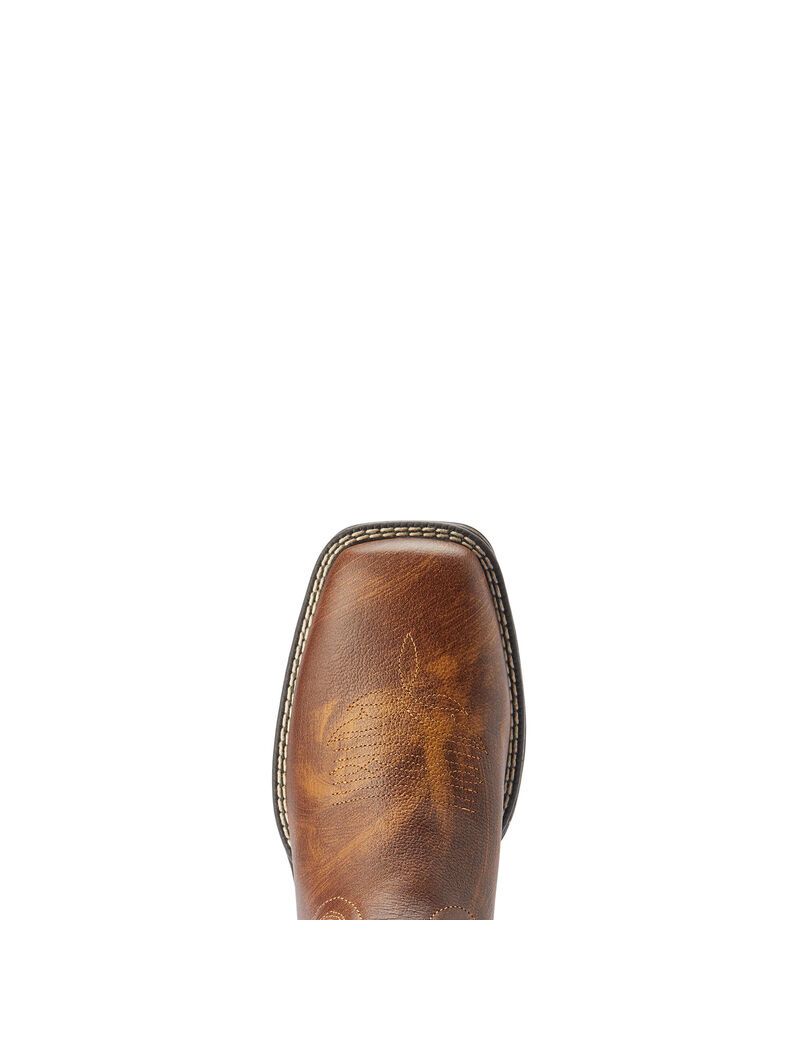 Bottes Western Ariat Anthem Shortie Savanna Grise Marron | REE-7473811