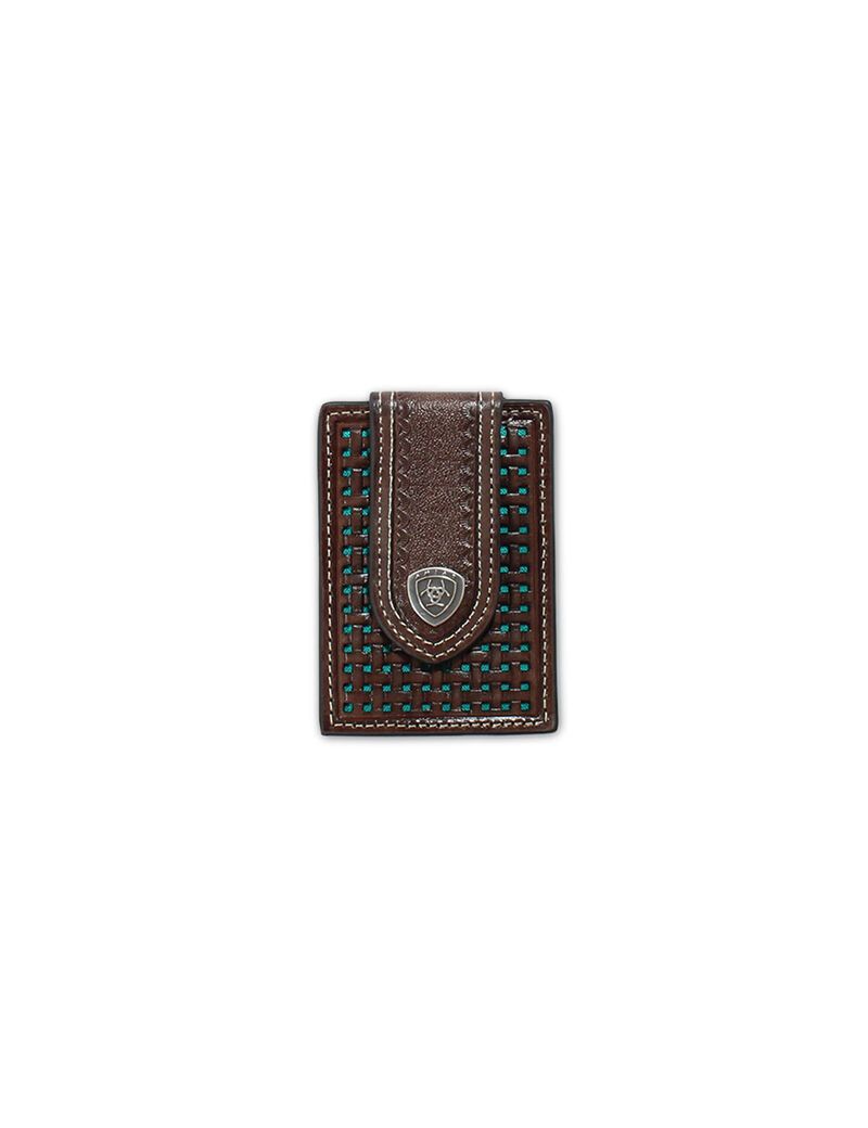 Sacs Ariat Basketweave card case Marron | RLN-7916097