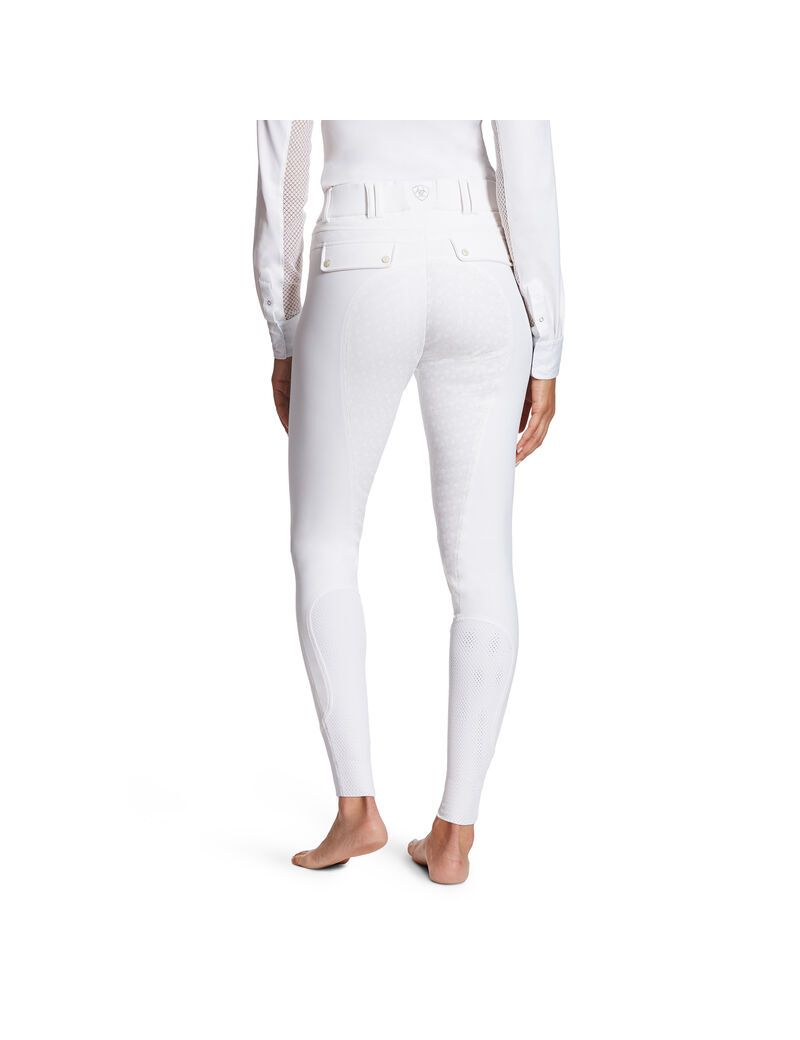 Pantalon Ariat Tri Factor Grip Full Seat Breech Blanche | JBJ-9308593