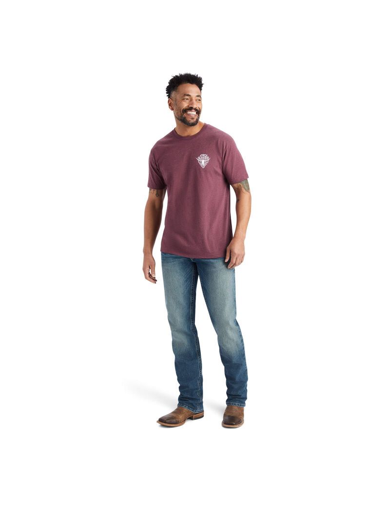 T Shirts Ariat Arrowhead 2.0 Bordeaux | MQN-4477063