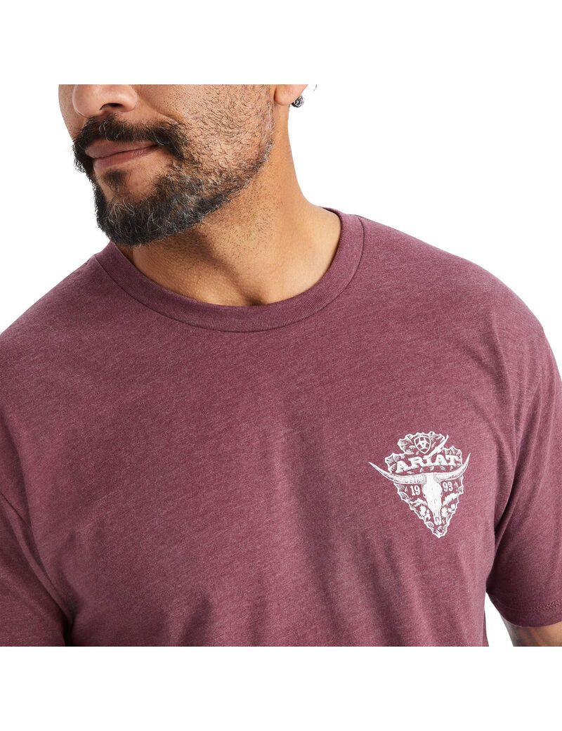 T Shirts Ariat Arrowhead 2.0 Bordeaux | MQN-4477063