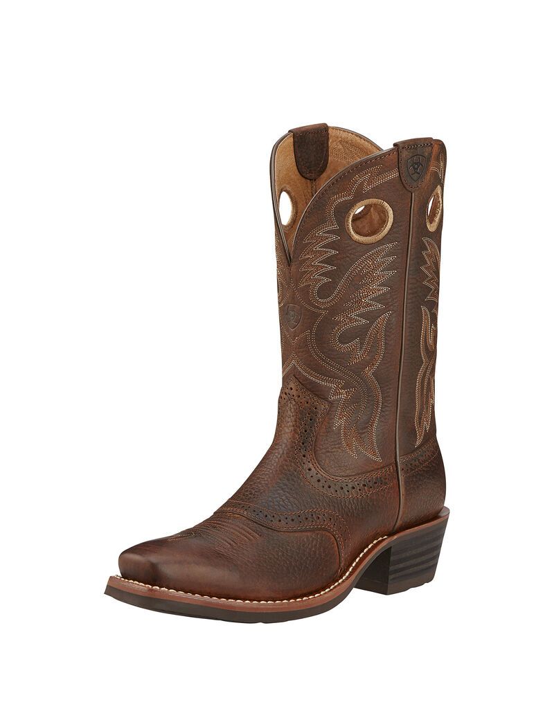 Bottes Western Ariat Heritage Roughstock Marron | EQS-6146967