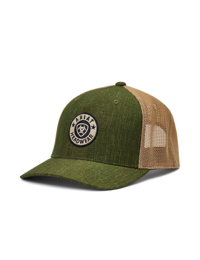 Casquettes Ariat Round logo patch Vert | EKH-8010312