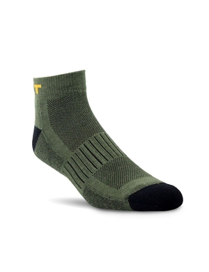 Chaussettes Ariat High Performance Quarter Crew Tek Travail 3PCS Vert Olive | BOQ-8343430