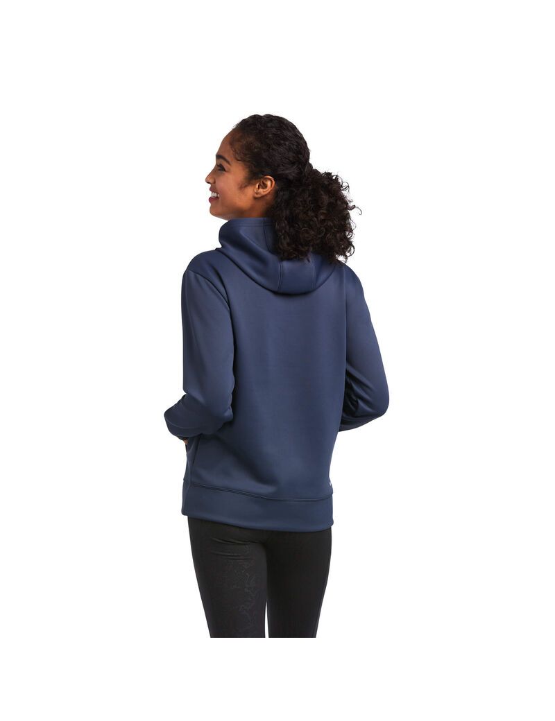 Sweat à Capuche Ariat Tek Bleu | BFX-1857074