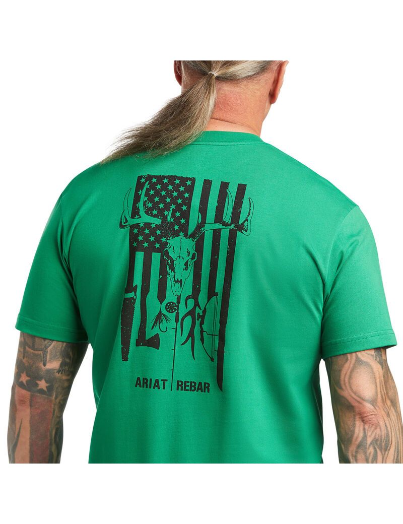 Vêtements De Travail Ariat Rebar Coton Strong American Outdoors T Shirts Multicolore | JUY-6224194