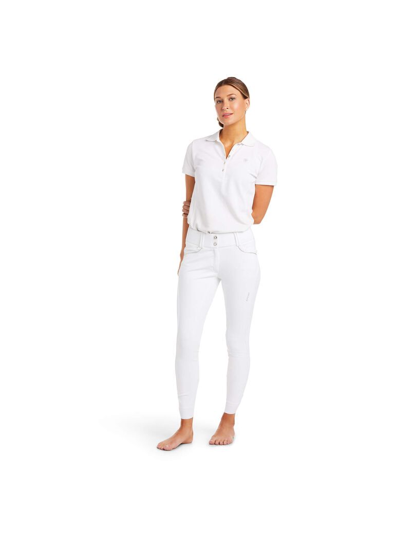 Pantalon Ariat Tri Factor X Grip Full Seat Breech Blanche | VZB-3037019