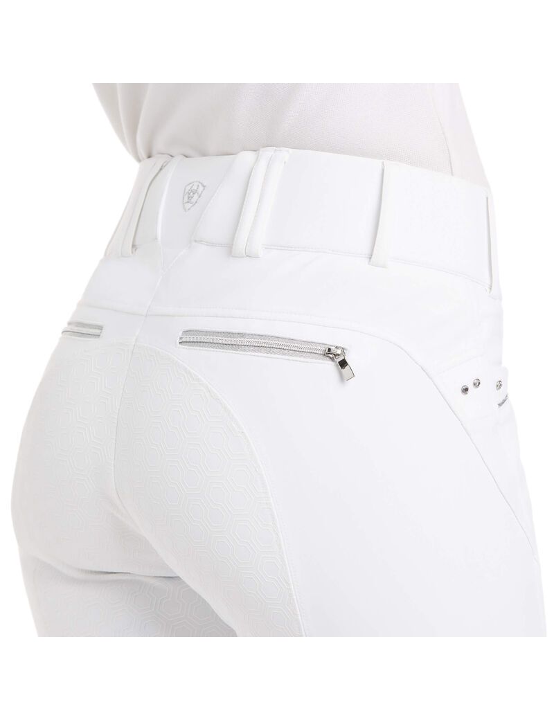 Pantalon Ariat Tri Factor X Grip Full Seat Breech Blanche | VZB-3037019