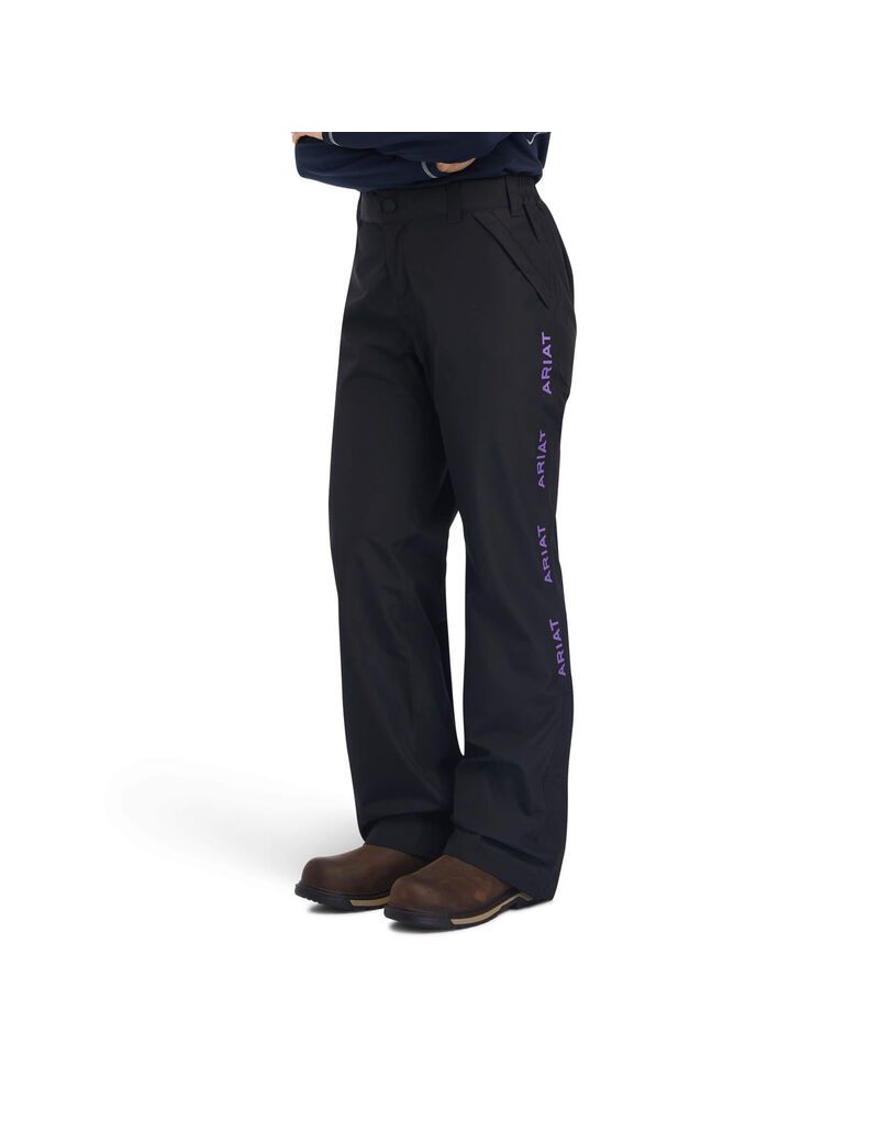 Vêtements De Travail Ariat Rebar Stormshell Imperméables Pants Noir | IYX-7021496