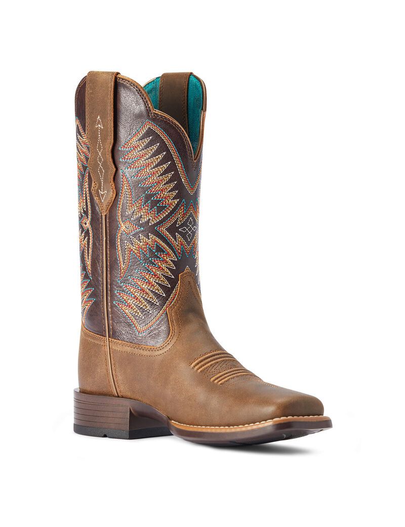 Bottes Western Ariat Odessa Stretchfit Marron | NVQ-9956029