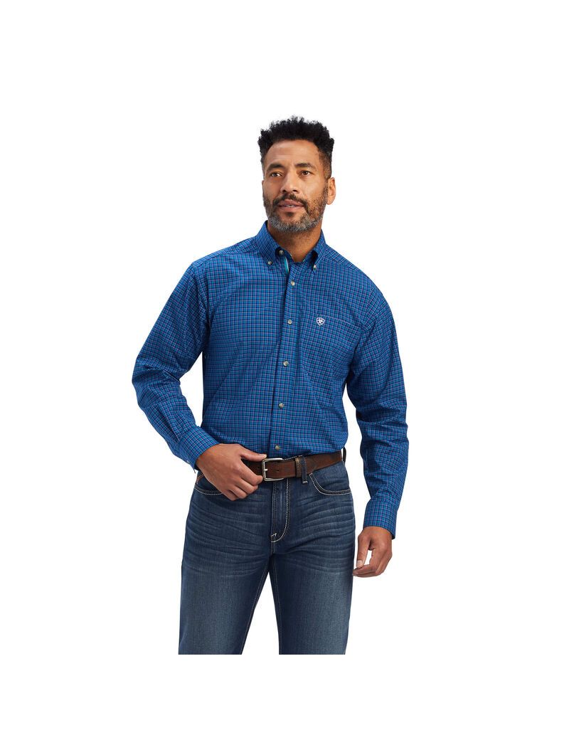 Chemises De Costume Ariat Pro Series Bertrand Stretch Classiche Fit Paon | TEX-9362818