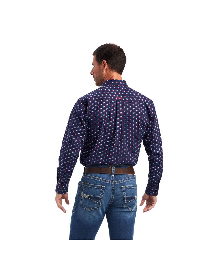 Chemises De Costume Ariat Nosson Classiche Fit Bleu | QDW-2595714