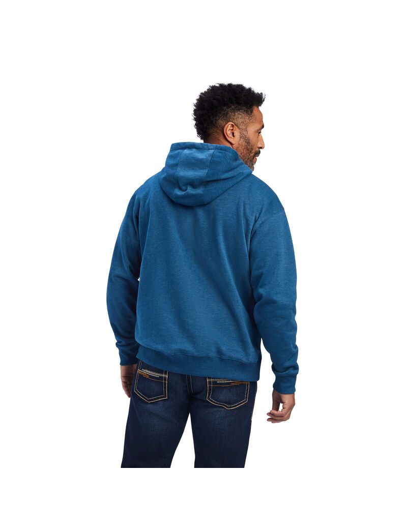 Sweat à Capuche Ariat Logo Bleu Marine | YZK-3781924