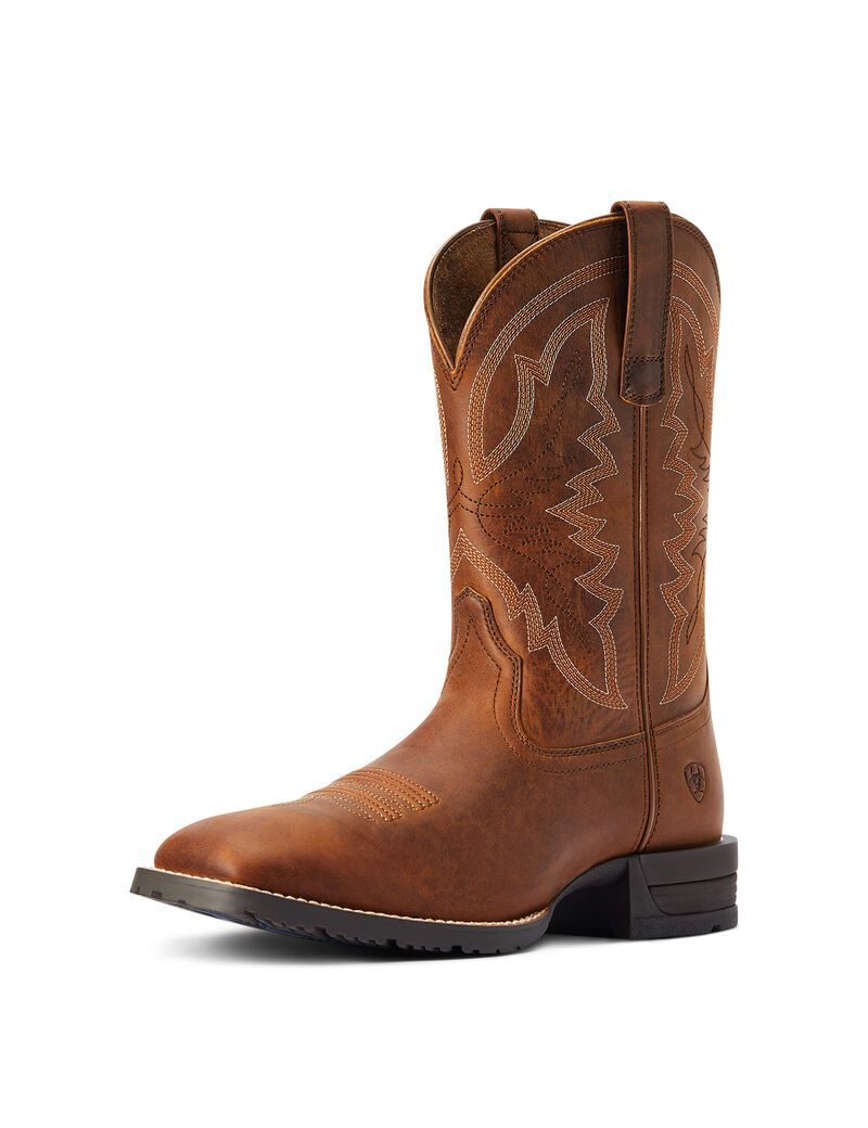 Bottes Western Ariat Hybride Ranchwork Marron | LIX-4452004