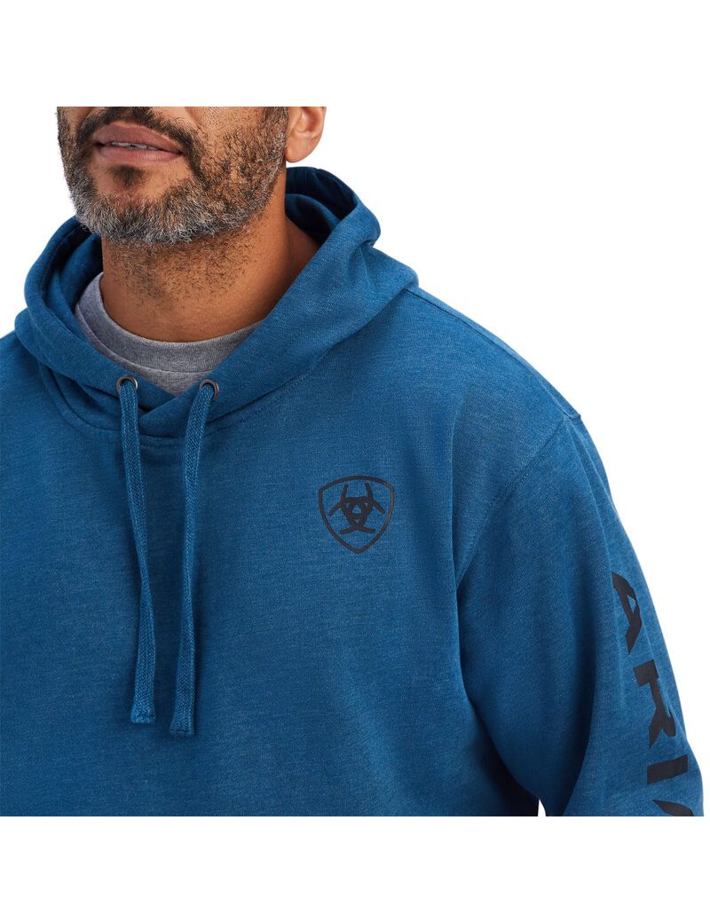 Sweat à Capuche Ariat Logo Bleu Marine | YZK-3781924