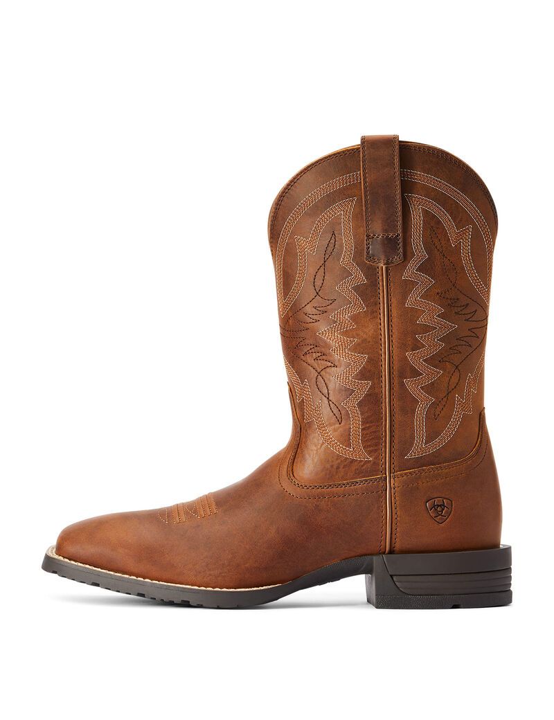 Bottes Western Ariat Hybride Ranchwork Marron | LIX-4452004