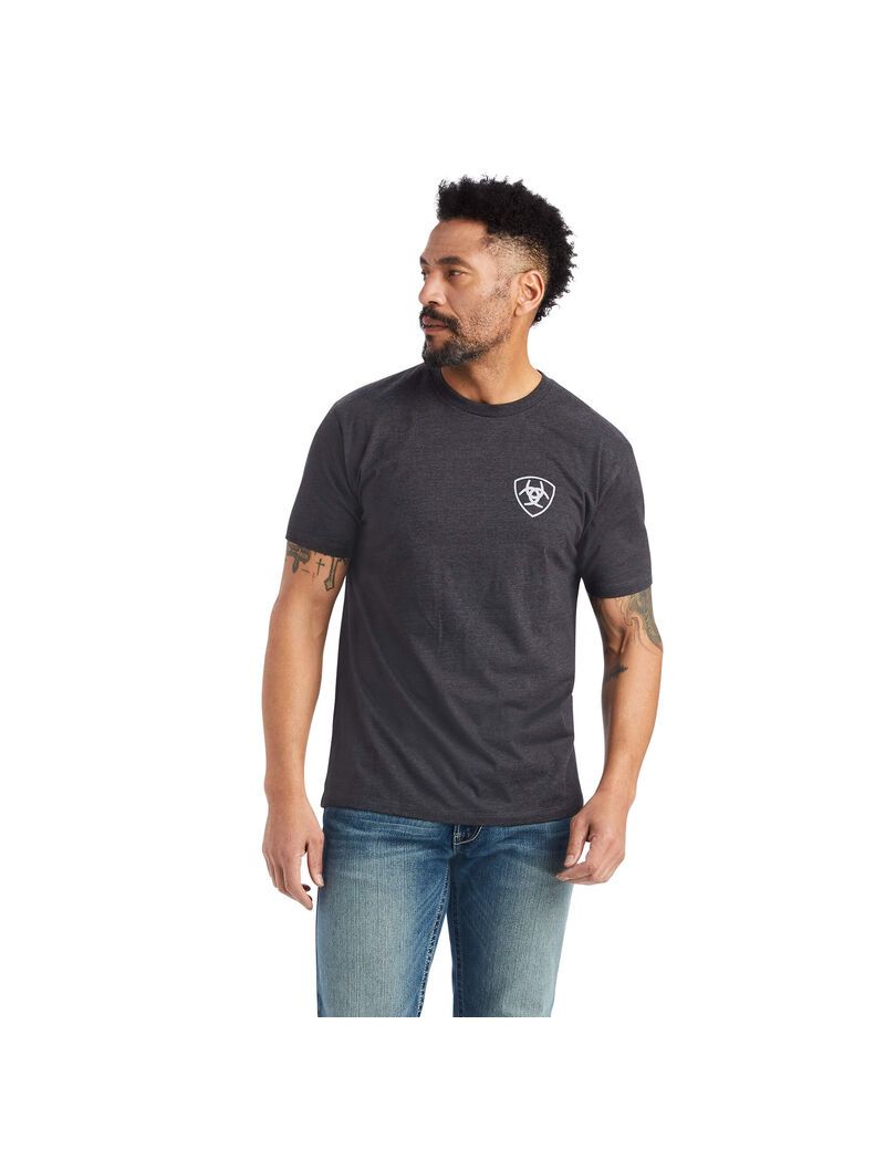 T Shirts Ariat Minimalist Grise | JPQ-6741549