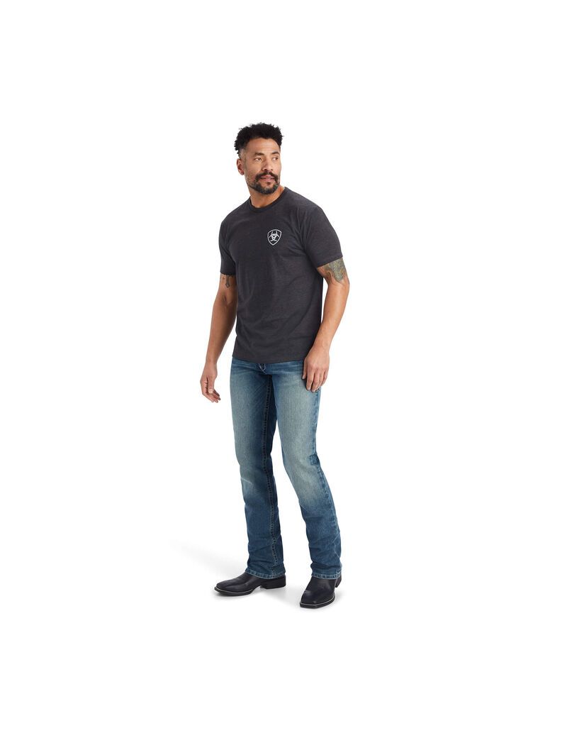 T Shirts Ariat Minimalist Grise | JPQ-6741549