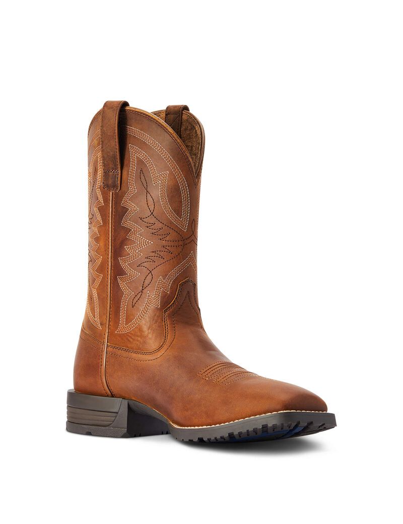 Bottes Western Ariat Hybride Ranchwork Marron | LIX-4452004