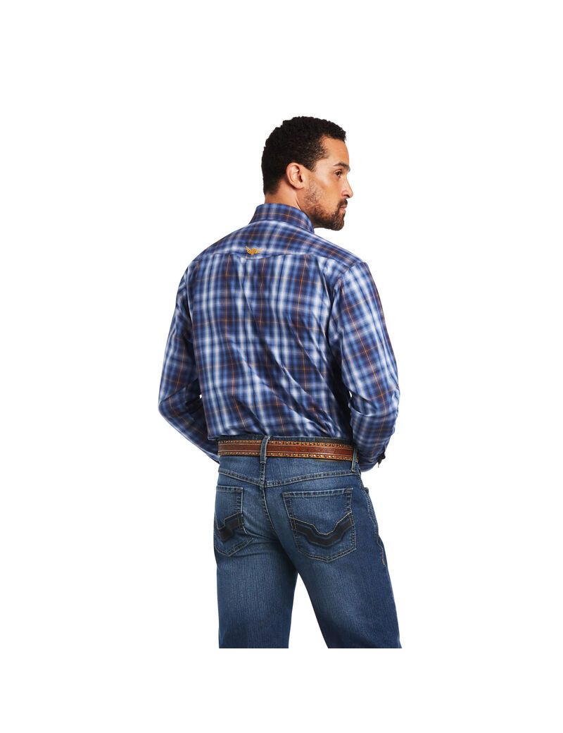 Chemises De Costume Ariat Relentless Inexorable Stretch Classiche Fit Snap Bleu | MCW-6904767