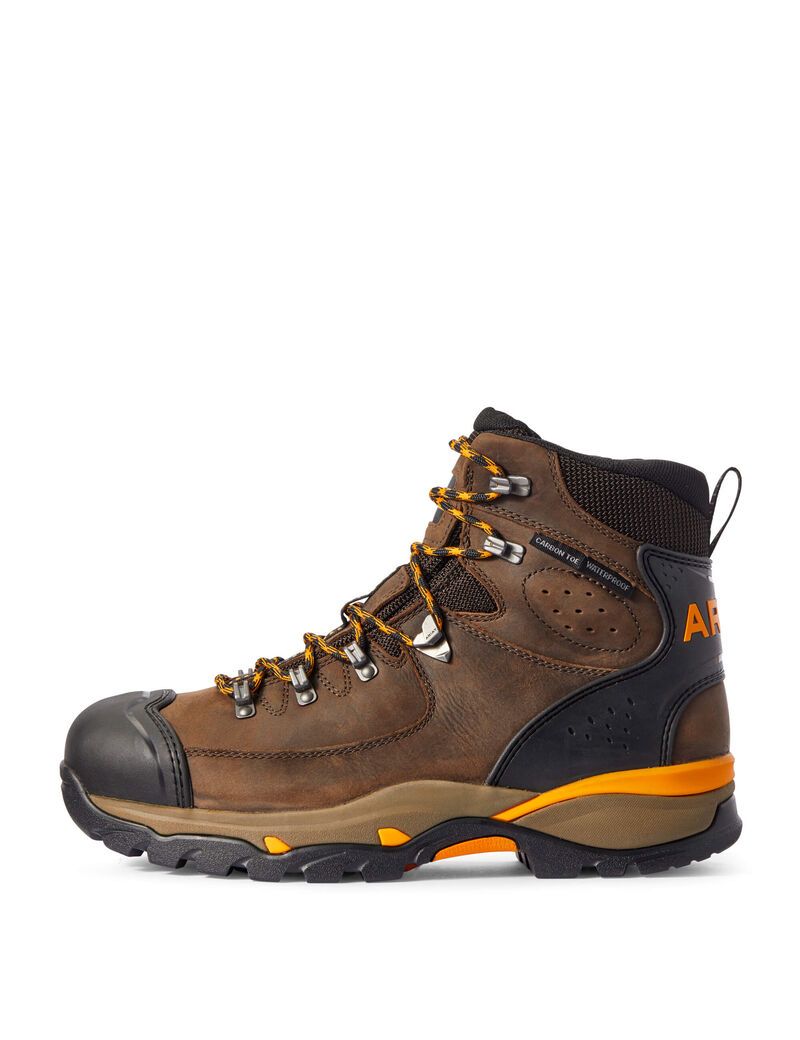 Bottes Imperméables Ariat Endeavor 6' Carbon Embout Travail Chocolat Marron | FDZ-3837708