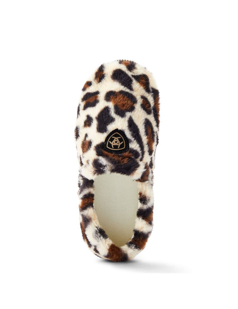 Chaussons Ariat Snuggle Blanche Leopard | YVC-9959285