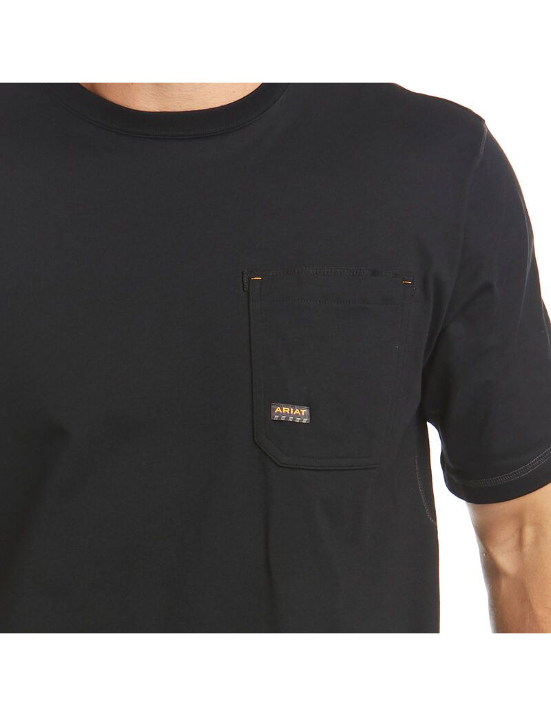 Vêtements De Travail Ariat Rebar Workman Logo T Shirts Noir | LLY-8286190